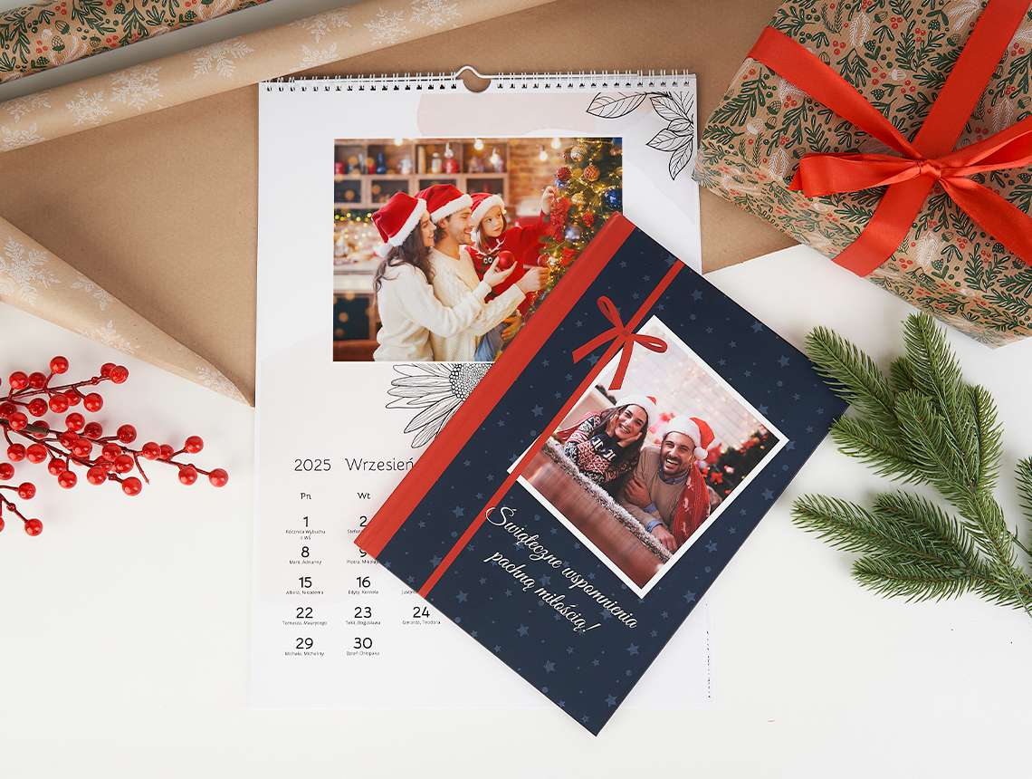 Fotoksiążka A4, 28 str. + Fotokalendarz A3