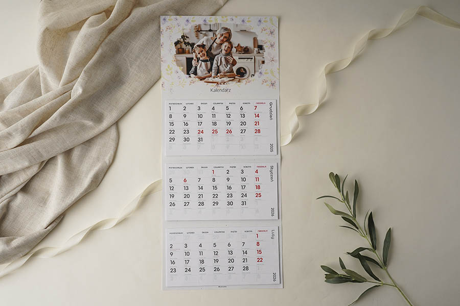 fotokalendarz trójdzielny
