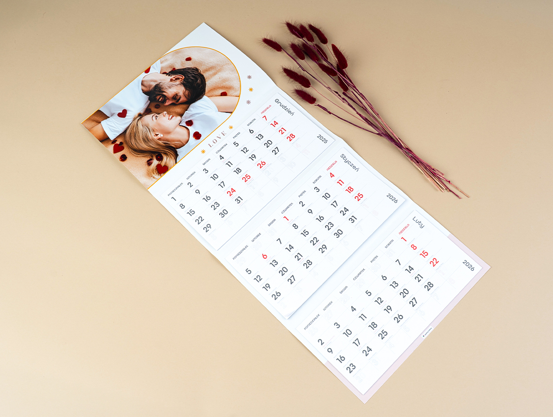 FOTOKALENDARZ trójdzielny